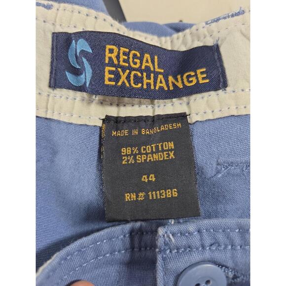 Regal Exchange Men's Cargo Shorts Blue 44 NEW Summer Casual - Picture 3 of 3